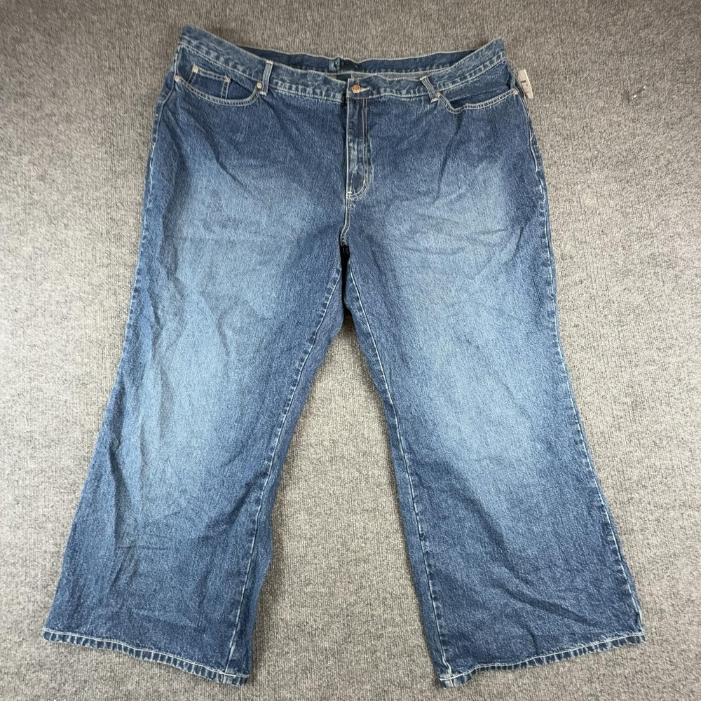 Avenue Blues Jeans Womens 30 Medium Wash High Rise Relaxed Wide Leg Denim Pants